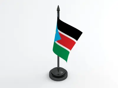 Table Flag South Sudan 3D model