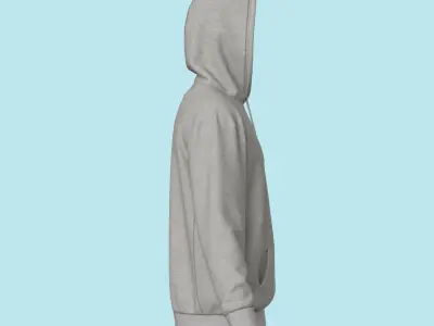 Hoodie for men 2 3D model