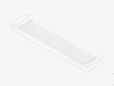 Shelf - Shower - Luxury - Glide Low-poly 3D model