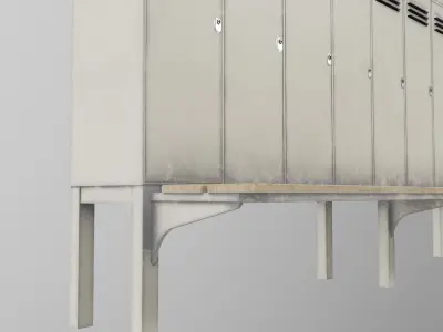 metal locker cabinet A 3D model