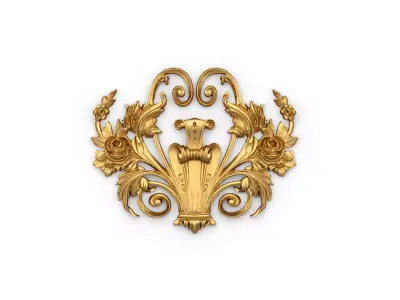 Classic carved decor ornament 379 3D model