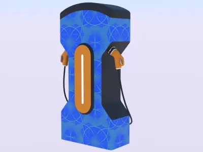 EV charger X PBR 8K 3D model