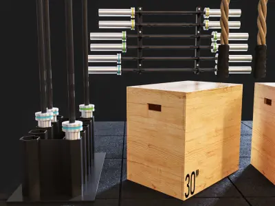 Crossfit Pack  V01 3D model