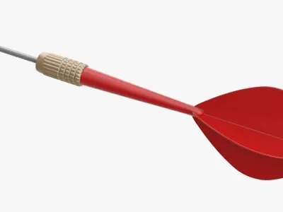 Red Dart Low-poly 3D model