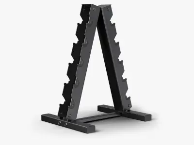 Dumbbell Rack PBR Low-poly 3D model