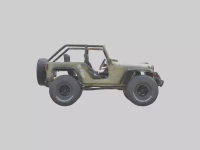 Offroad Racing Jeep model 3D model