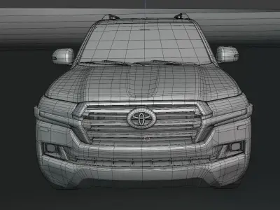 Land Cruiser 200 Series  Low-poly 3D model