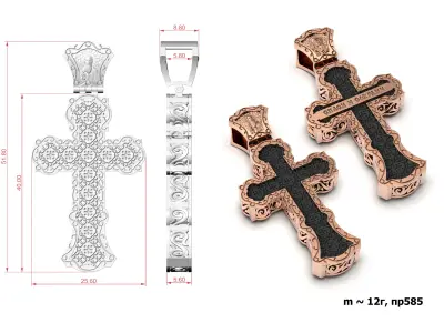 Cross G0343 3D print model