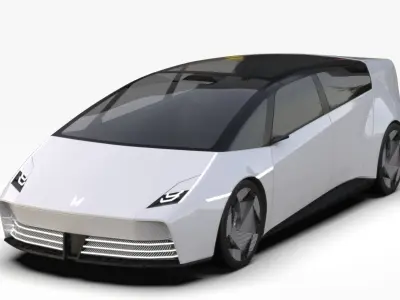 Honda Saloon 0 Concept Car HighPoly 3D model