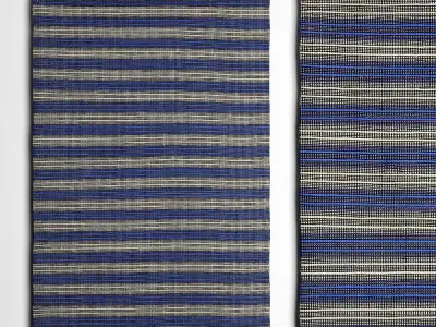 Sachi Stripe Rugs 3D model