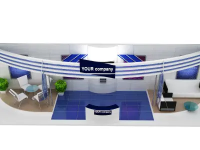 Booth Exhibition Stand a429 3D model