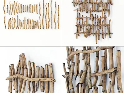 Branch log old decor constraction n1 3D model