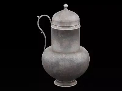 Metallic Ancient Pottery Low-poly 3D model