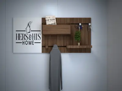 organizer for wall 3D model