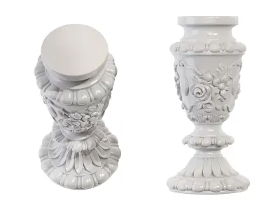 Classic carved 205 3D model