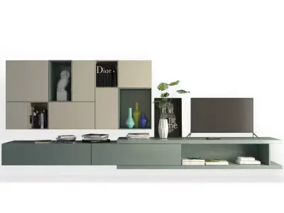 Contemporary TV Furniture 02 3D model