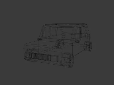 Low Poly - Car 1 Low-poly 3D model