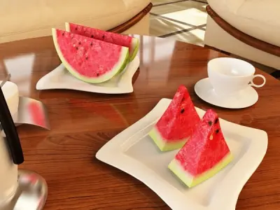 Watermelon High Resolution Texture 3D model
