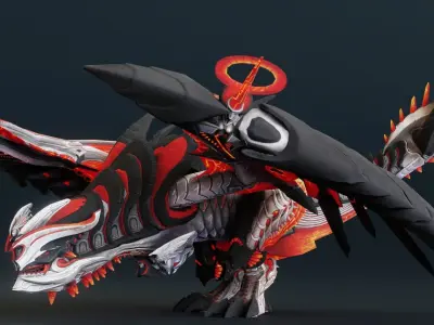 Dragon Arkus  Low-poly 3D model