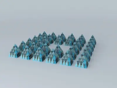 Pyramid upon Pyramid 3D model