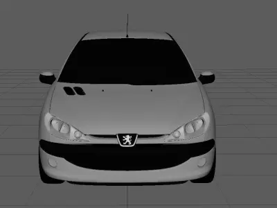 Peugeot 206 Sedan 4 door 3D model