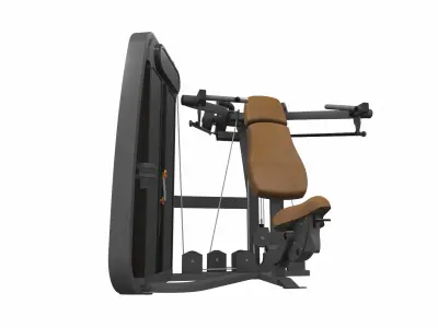Strength fitness gym station 3 3D model