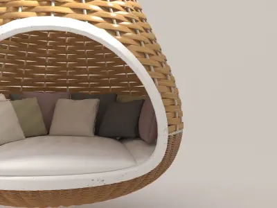 DEDON Nestrest Hanging Lounger Low Poly 3D model