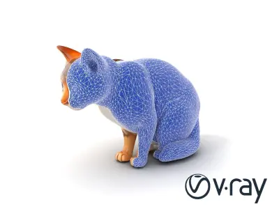 Realistic Domestic Cat Character model pack Low-poly 3D model