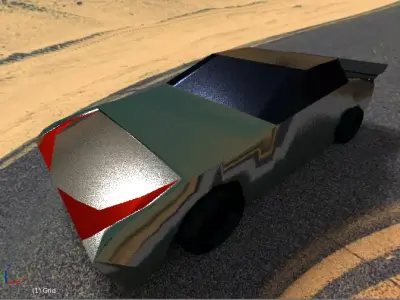 3d Model Super Car Racing Speed  Low-poly 3D model