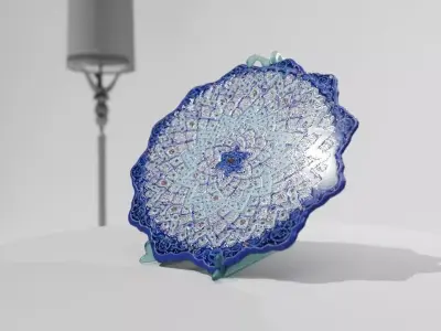 mina mandala dish 04 3D model