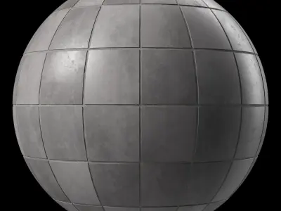 Pavement Materials 98- Concrete Tiling-  Sbsar Pbr 4k Seamless Texture