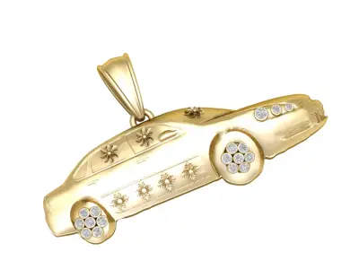 Luxury Car Pendant 3D Printable Jewelry Model 3D print model