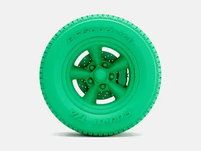 15x8 Torq Thrust D Wheel BFGoodrich Radial Tire 3D print model