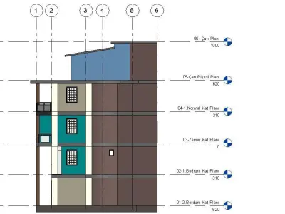 Revit Small House Design 3D model