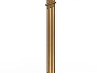 Column Capital 0801 Low-poly 3D model
