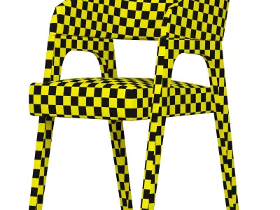 Stul Bern deep House premium 3d model Low-poly 3D model