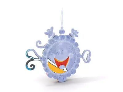 Smiling Sun Ornament Model Pack Low-poly 3D model