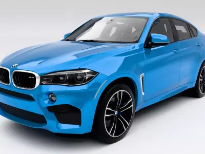 BMW X6 M 2016 Low-poly 3D model