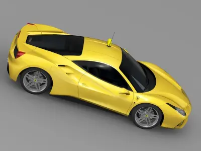 Ferrari GTB 488 Taxi 2016 3D model