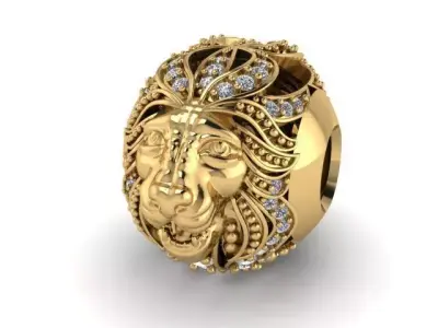 lion bracelet 3D print model