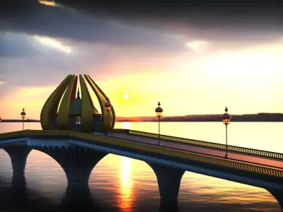 Fantasy Bridge 3D model