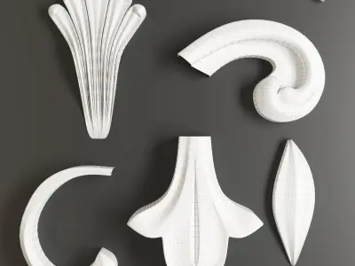 ornament Low-poly 3D model shop