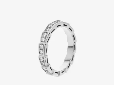BULGARI - SERPENTI VIPER - RING - FULL DIAMOND PAVING 3D print model