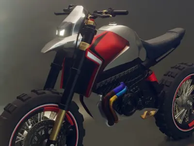 Dirt bike concept 3D model