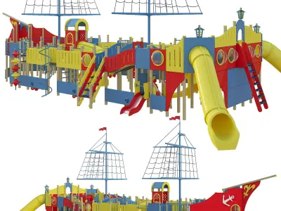 Childrens play complex Karavella  3D model