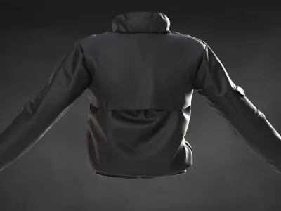 womens leather jacket  3D model