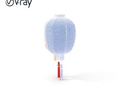 Traditional Chinese Lantern D Model Pack Low-poly 3D model