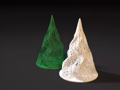 Christmas tree 3D print model 3