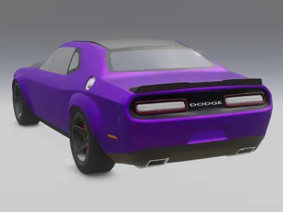 Dodge Chellenger HEMI 2018 3D model