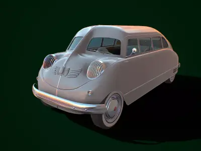 Scarab Scout Low-poly 3D model